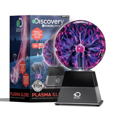 Discovery #MINDBLOWN Plasma Globe Lamp, Touch & Sound Sensitive, Cool Gift Décor