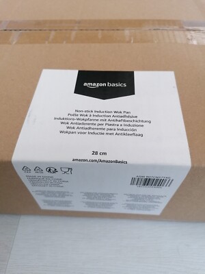 Antihaftbeschichtete Induktion Wok Pfanne - Titan Plasma. Amazon Basics (28 cm) UVP 31 versiegelt!