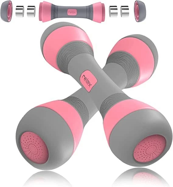 Adjustable Dumbbells, Weights Dumbbells Set for Women, Men and Children-Set of 2
