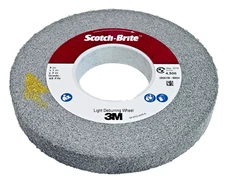3M Scotch Brite Silicon Carbide Light Deburring Wheel 6S Fine 8” x 1” x 3" 01665