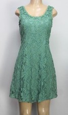 Alya Women's Lace Dress Green Size M