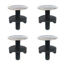 4 Pack Kitchen Faucet Hole Cover Sink Tap Hole Plate Stopper Cover Brushed Me...