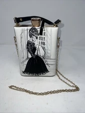 NWOT Hayden Williams Retro Design Print Petite Hand Bag/Tote BXQ-0022