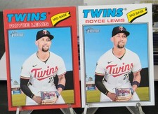 2026 Topps Heritage Red Border  - Royce Lewis #85 Twins & Base Card #85