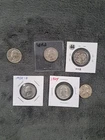 1945-1964 Washington Quarters Lot Of 6 Silver