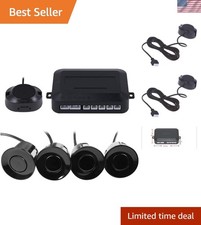 Car Reverse Sensor Radar System with Buzzer Alerts   Distance 30-150CM, 4 Packs