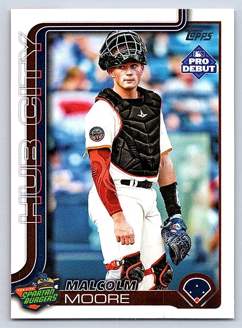 MALCOLM MOORE  SPARTAN BURGERS   2025 TOPPS PRO DEBUT #PD-199