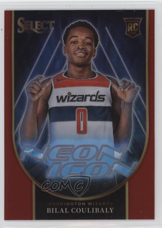 2023-24 Panini Select Neon Icons Red Prizm Bilal Coulibaly #9 0u2j