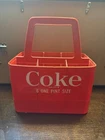 Coca-Cola Vintage 6 Six One Pint Bottle Size Plastic Carrier Coke Holder