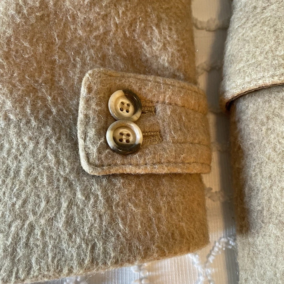 Abrigo vintage de lana Loden para hombre Loden Frey Alemania tostado L/XL Foto 2 de 4