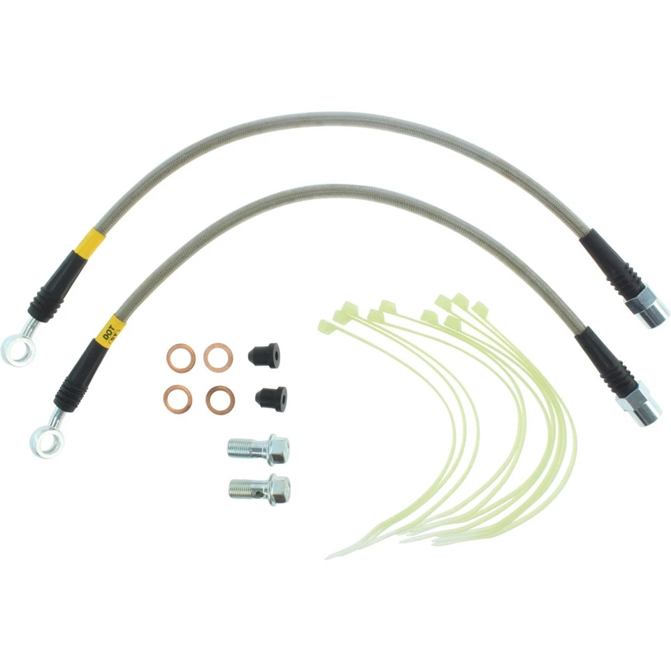 Kit de línea de freno trasero trenzado StopTech 950.33006 para 92-94 Audi 100 / 95-97 A6 S6 Foto 2 de 2