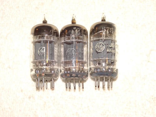 3 x JG-5751 (12ax7) G.E. Tubes* Strong Testing Trio*3-Mica*#10