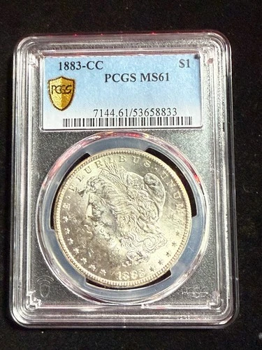 1883 CC MORGAN DOLLAR PCGS MS 61