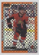 2020-21 O-Pee-Chee Platinum Orange Checkers 23/25 Chris Tierney #123 0c3