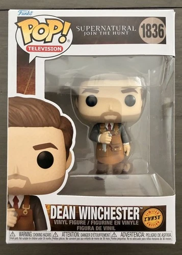 Dean Winchester Supernatural  Funko Pop! Figure #1836 CHASE With Protector
