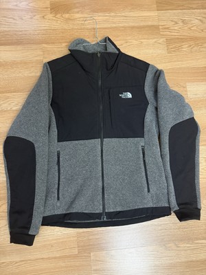 North Face Denali Jacket Fleece Women s Size XS Grey Black Full Zip Polartec