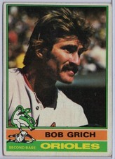 1976 Topps #335 Bob Grich in EX Condition Orioles