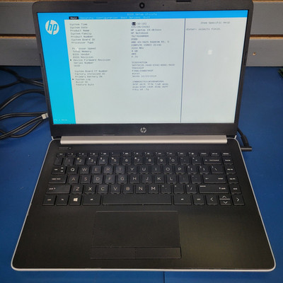 HP 14-dk0002dx AMD A9-9425 (3.10 GHz)  4GB RAM  NO HDD