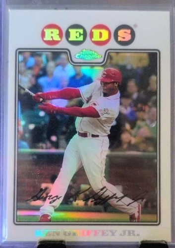 Topps Chrome 2008 Refractor Ken Griffey Jr. Cincinnati Reds #152 Baseball Card