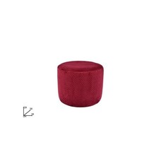 POUF POGGIAPIEDI VELLUTO 38XH29 BORDEAUX