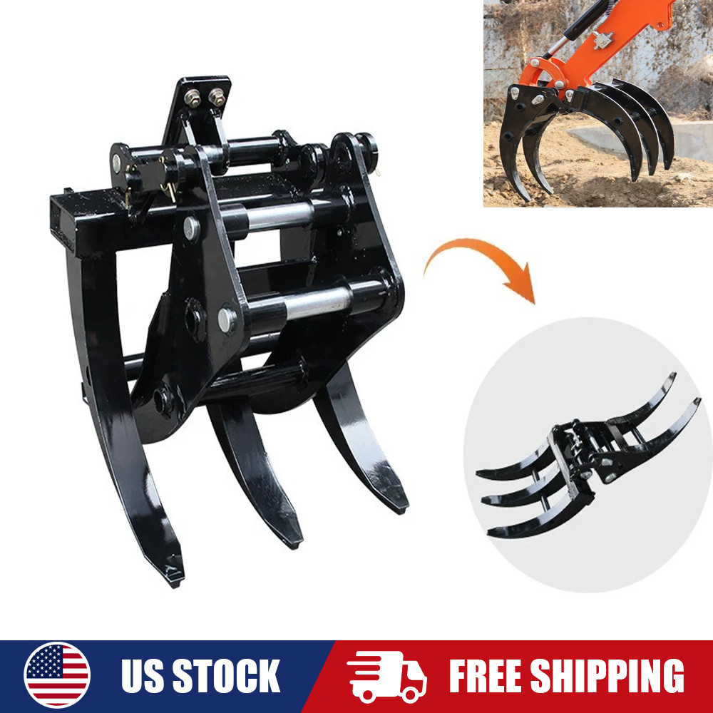 New Mini Excavator Grapple Attachment Wide Grapple for 0.8-1.5Ton Mini Digger