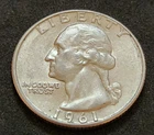 New Listing1964 Washington Quarter • 90% Silver • NMM • Strong Luster • X108