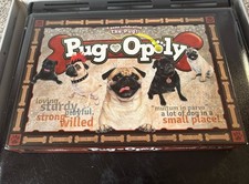 Pug-Opoly Board Game Monopoly-Like Pug Dog Edition, Complete Set