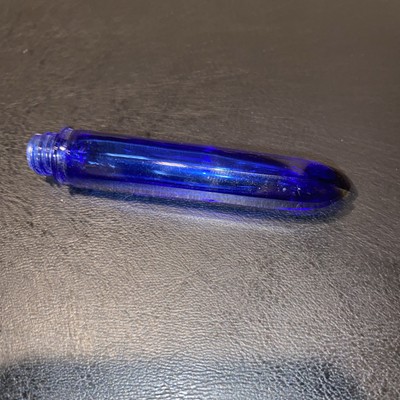 Cobalt blue Evening In Paris by Bourjois c 1920 s. Missing gold, tasseled cap.
