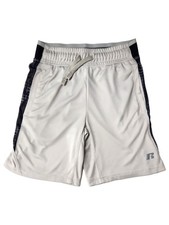 Russell Boys Gray Black Athletic Basketball Shorts with Pockets Medium 8