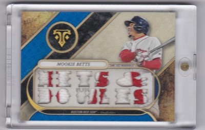 2017 TOPPS TRIPLE THREADS MOOKIE BETTS GAME USED #3/3 U.S.BIDS ONLY