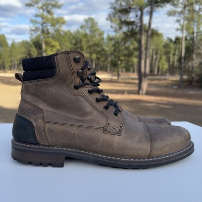 Outpost Maker Boots Men's Size 12 Espresso Lucas Leather Brown Lace up Flannel