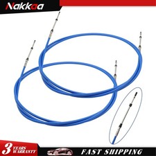 Marine Throttle Shift Remote Control Box Cable 33C 2PCS 12FT For Yamaha Outboard