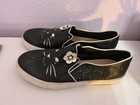 KARL LAGERFELD Black Leather Cat Themed Slip on Casual Shoes Size 9.5/40 — photo 3