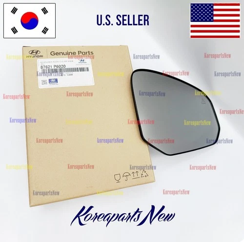Mirror GLASS & Holder Right PASSENG HEATED +BSD ⭐OEM⭐ Hyundai Santa Fe 2024-2026