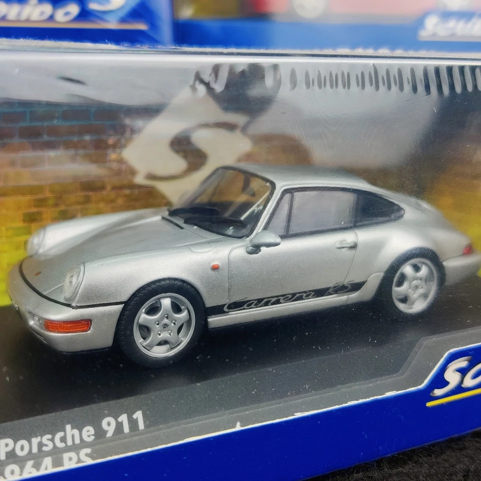 SOLIDO PORSCHE 911 964 CARRERA RS SILVER/BLACK 1:43 NUOVO SCATOLA S4312904 - Immagine 3 di 4