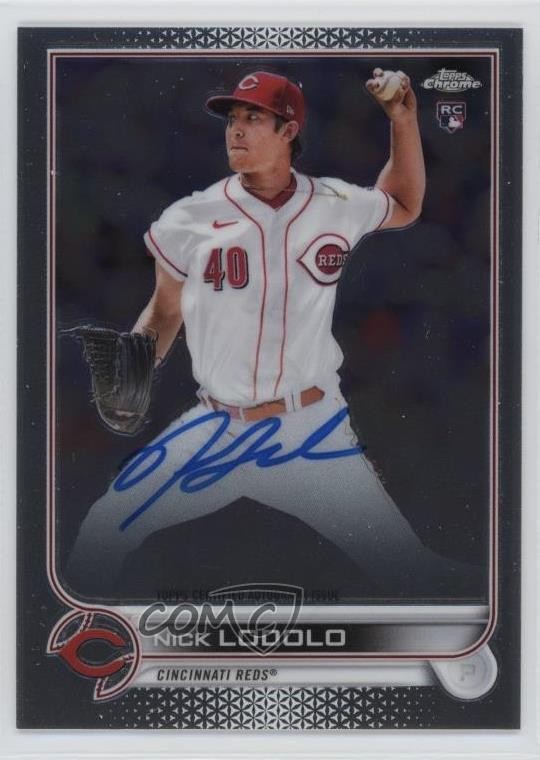 2022 Topps Chrome Nick Lodolo #RA-NL Rookie Auto RC