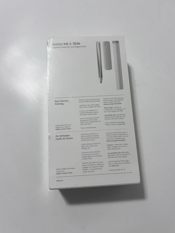 [NIB] Adobe Ink & Slide Creative Cloud Connected Precision Stylus Pen/Ruler - Image 3 of 4
