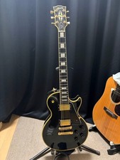 Gibson Les Paul Custom 1995 Black Gold Hardware Block Inlay Used