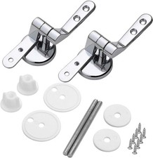 Toilet Seat Hinge with Bolts Screw and Nuts Zinc Alloy Parts-Adjustable Toile...