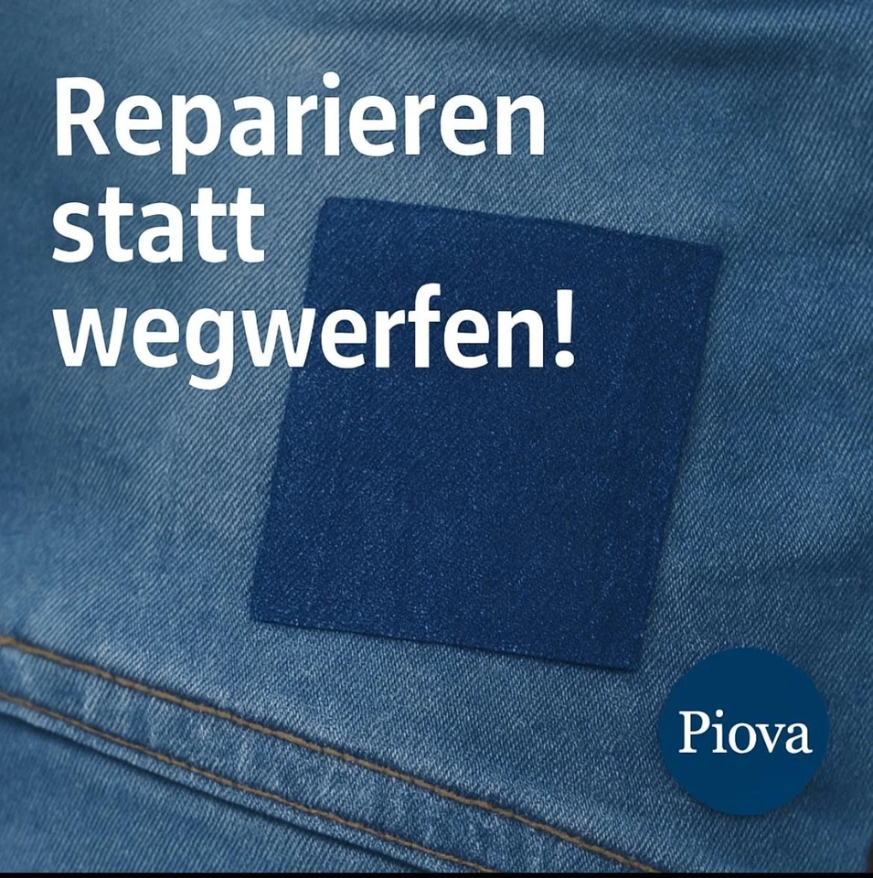 Bügelflicken/Jeans/Flicken zum Aufbügeln/Reparaturflicken Set/Denim Stoff/Hosen - Bild 3 von 4