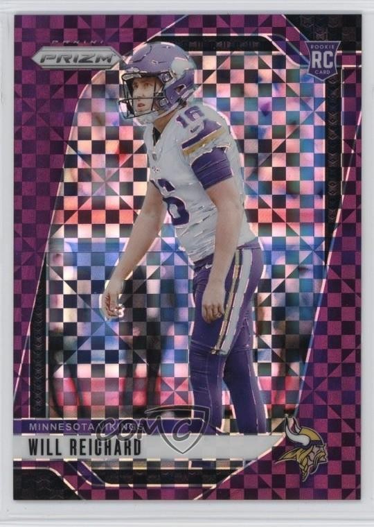 2024 Panini Prizm Rookies Purple Power 37/49 Will Reichard #396 Rookie RC 6m7