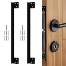 Door Latch Cover, 2 Pcs Door Latch Guard Plate, L Shaped Security Reinforceme...