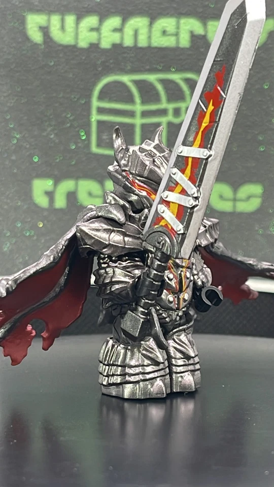 ¡NUEVO! IMPORTACIÓN PERSONALIZADA Brick Man LEGO ANTIGUO GUERRERO REY EXÁNIME #2.0 Minifigura de lujo Foto 4 de 4