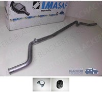 Imasaf Auspuff Endrohr + Anbauteile für Ford Transit 2.5 D 50KW Lang 1985-1991
