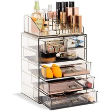 Sorbus Acrylic Makeup Organizer Set, 6-Drawer Vanity  Countertop Cosmetic St...