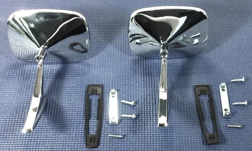 1968 1969 CHEVROLET CAMARO 69-72 NOVA IMPALA FACTRY CHROME OUTER DOOR MIRROR SET