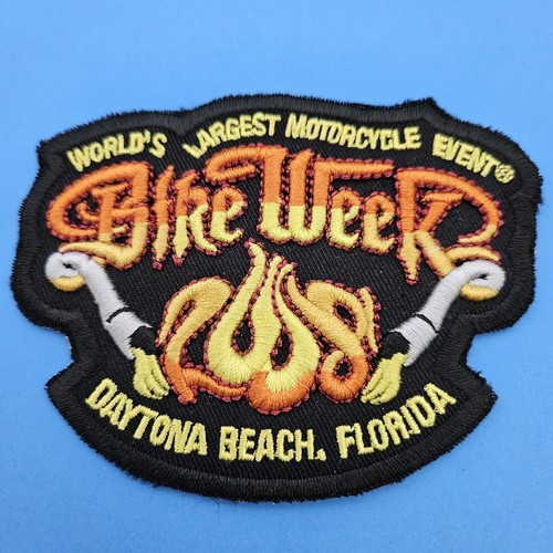 Bike Week 2008 Daytona Beach Florida Embroidered Patch Largest Motorcycle Event