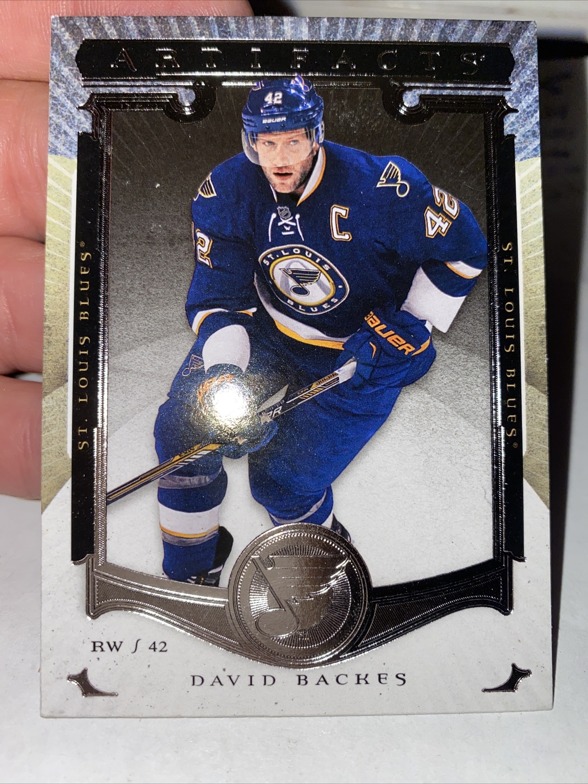 Upper Deck Artifacts David Backes Hockey Trading card RW 42 #27 2015-16