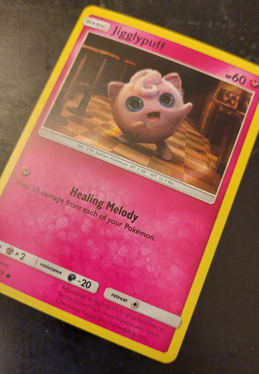 Jigglypuff 14/18 - Detective Pikachu - Holo FOIL - NM/M - 100% Guaranteed Authentic