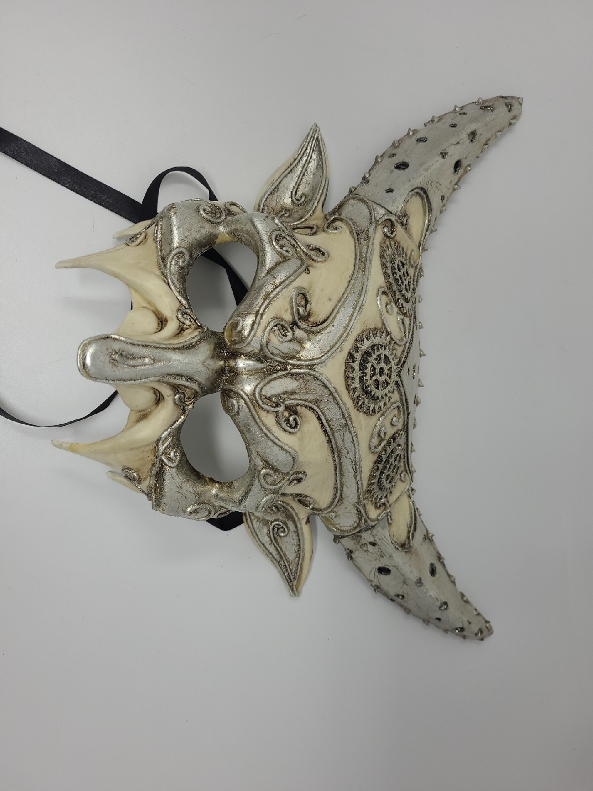 MASQUERADE DEVIL DEMON GARGOYLE COSTUME MASK HORNS EV… Gem